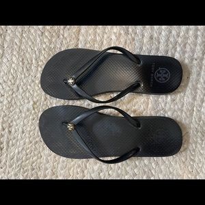 Tory Burch Black FlipFlops. Size 9.